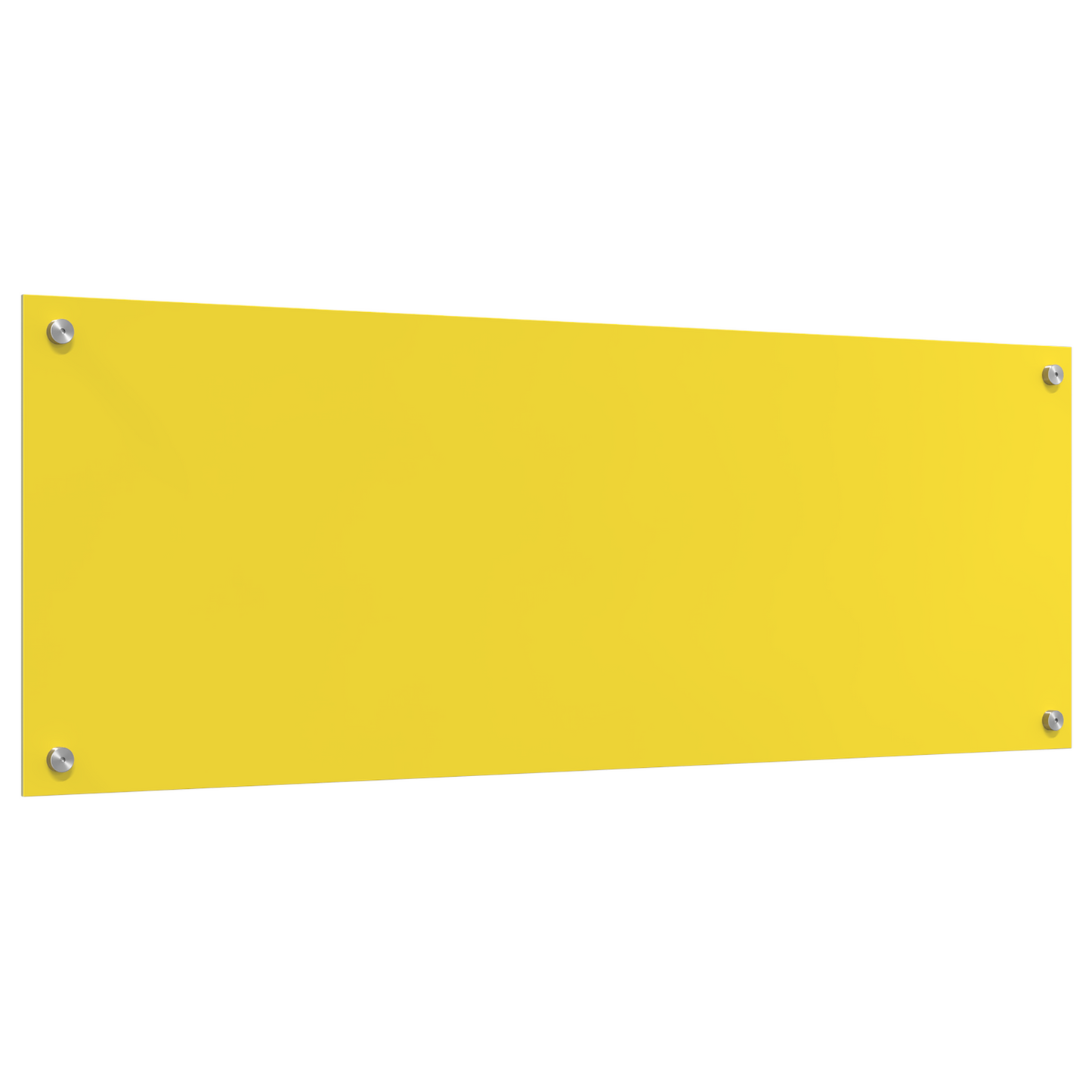 vidaXL Κουζίνα Πλάτη Κίτρινη 110x40x0,6 εκ από Γυαλί Αντισκωπής