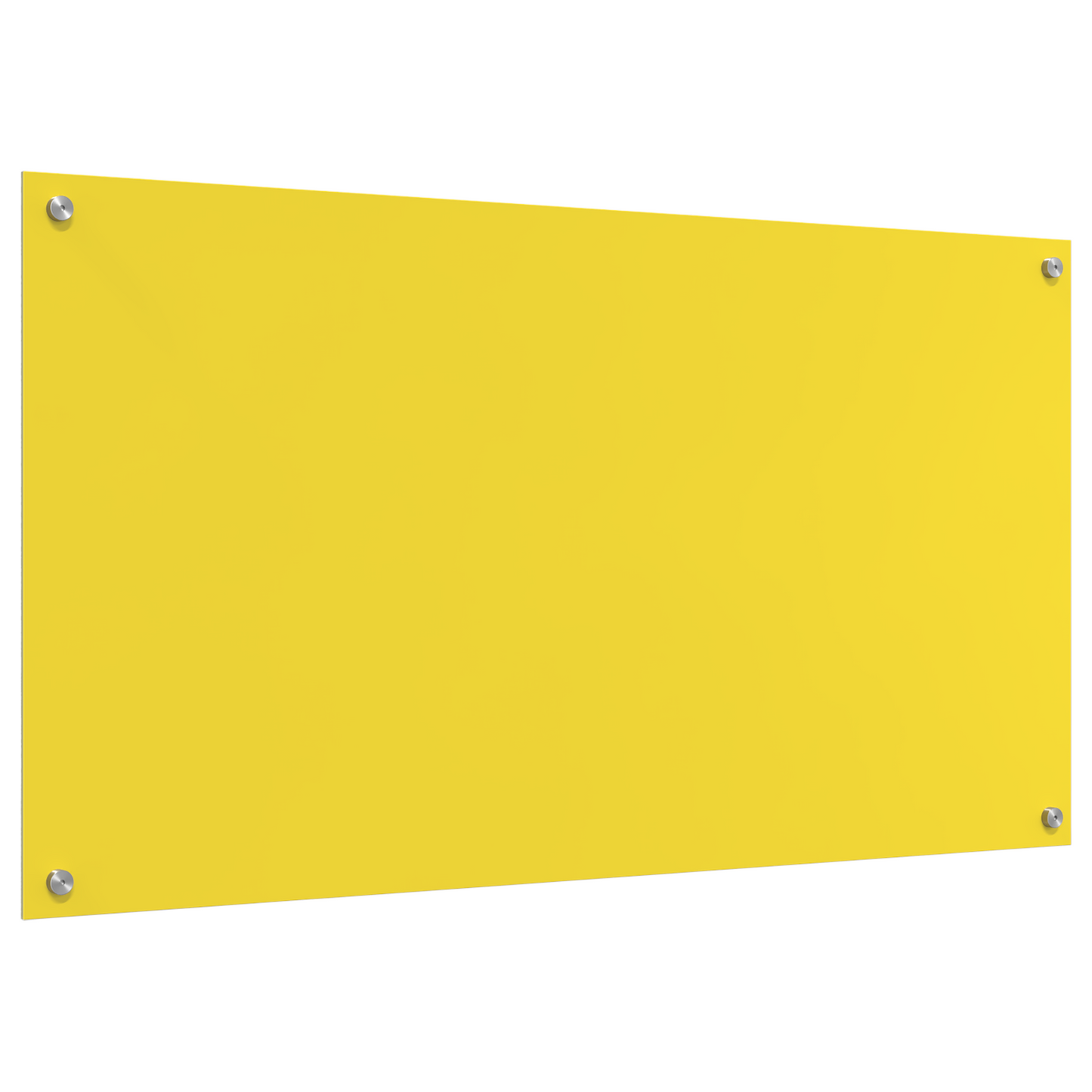 vidaXL Πλαίσιο Κουζίνας Κίτρινο 110x60x0,6 εκ Γυαλί Θερμαινόμενο