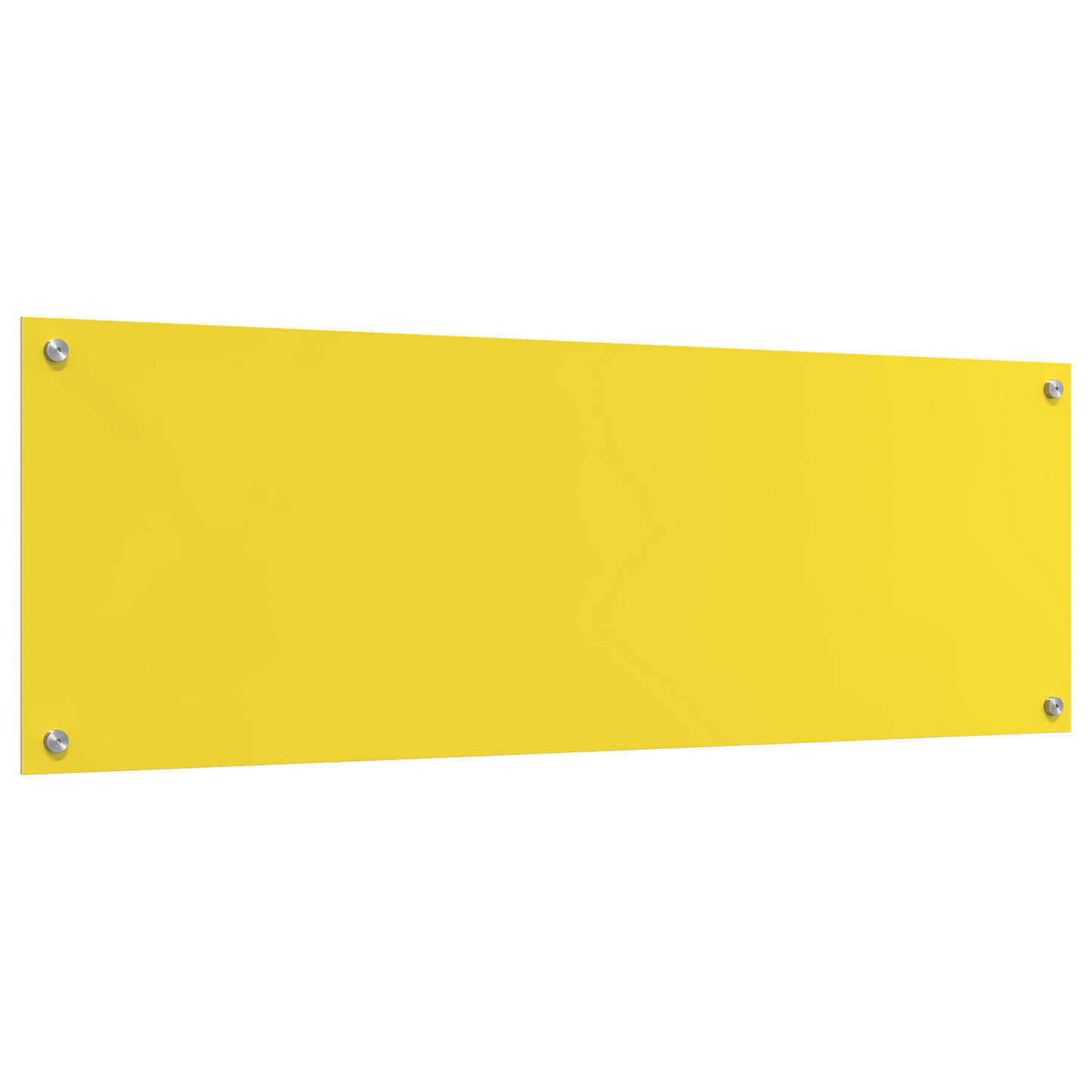 vidaXL Πίσω Τοίχος Κουζίνας Κίτρινος 120x40x0,6 εκ Γυαλί Ανοξείδωτο