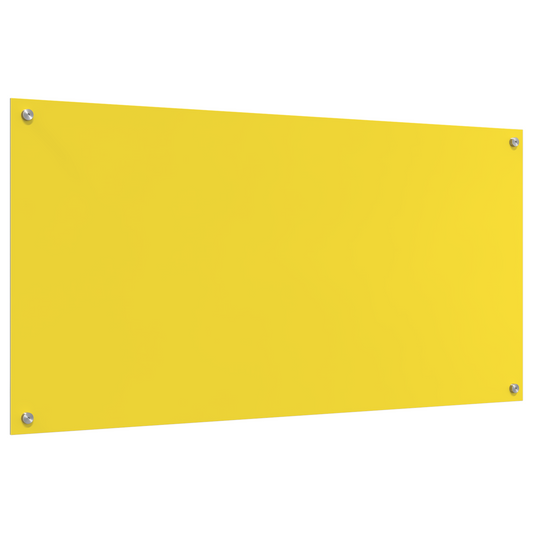 vidaXL Πλάτη Κουζίνας Κίτρινο 120x60x0,6 εκ. Θερμοσκληρυνμένο Γυαλί