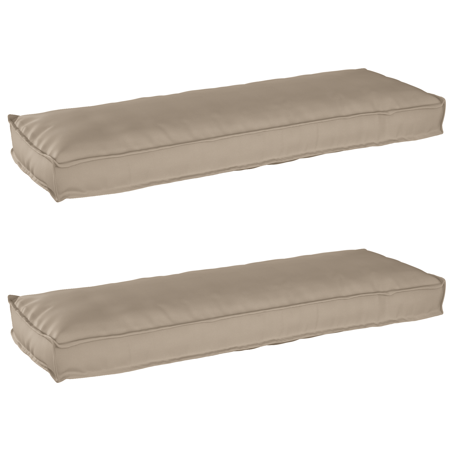 vidaXL Σετ Μαξιλαριών Πάγου 2 pcs Taupe 120 x 40 x 8 εκ