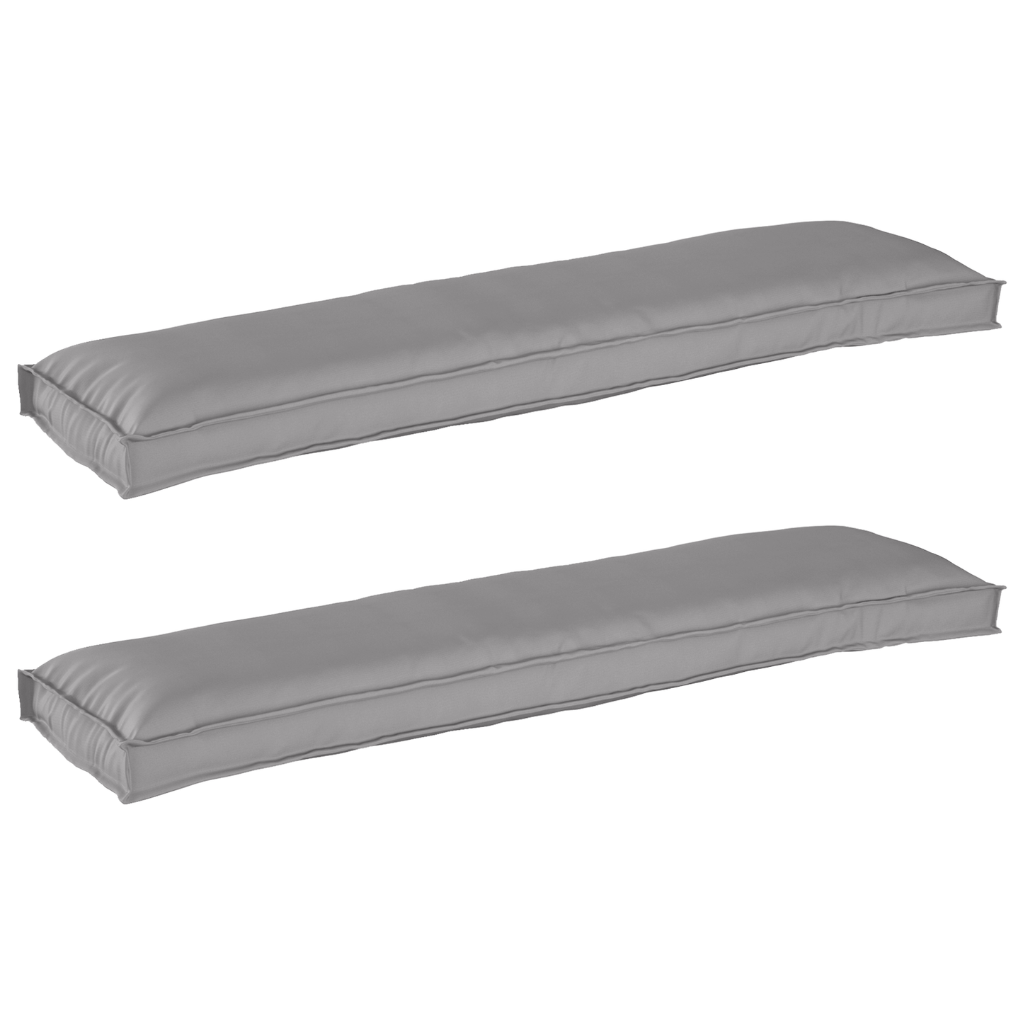 vidaXL Σετ Μαξιλαριών Πάγου 2 pcs Γκρι 150 x 40 x 8 εκ. Ύφασμα Oxford