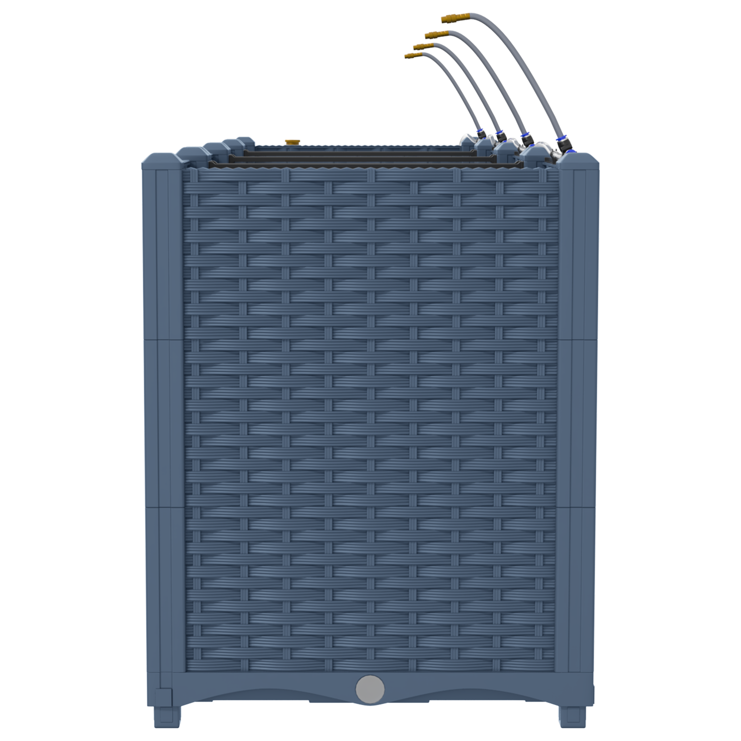 vidaXL Ζαρντινιέρες κήπου Γκρι 160 x 40 x 52 cm Ατσάλι