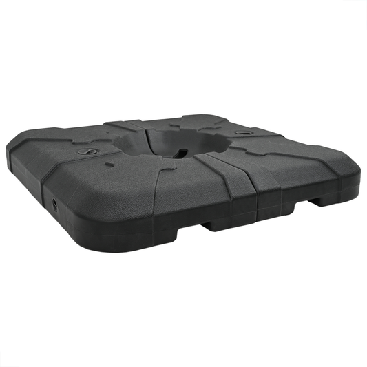 vidaXL Σετ Βάσης Ομπρέλας 2 pcs Μαύρο 88.5 x 88.5 x 12 εκ. Πλαστικό