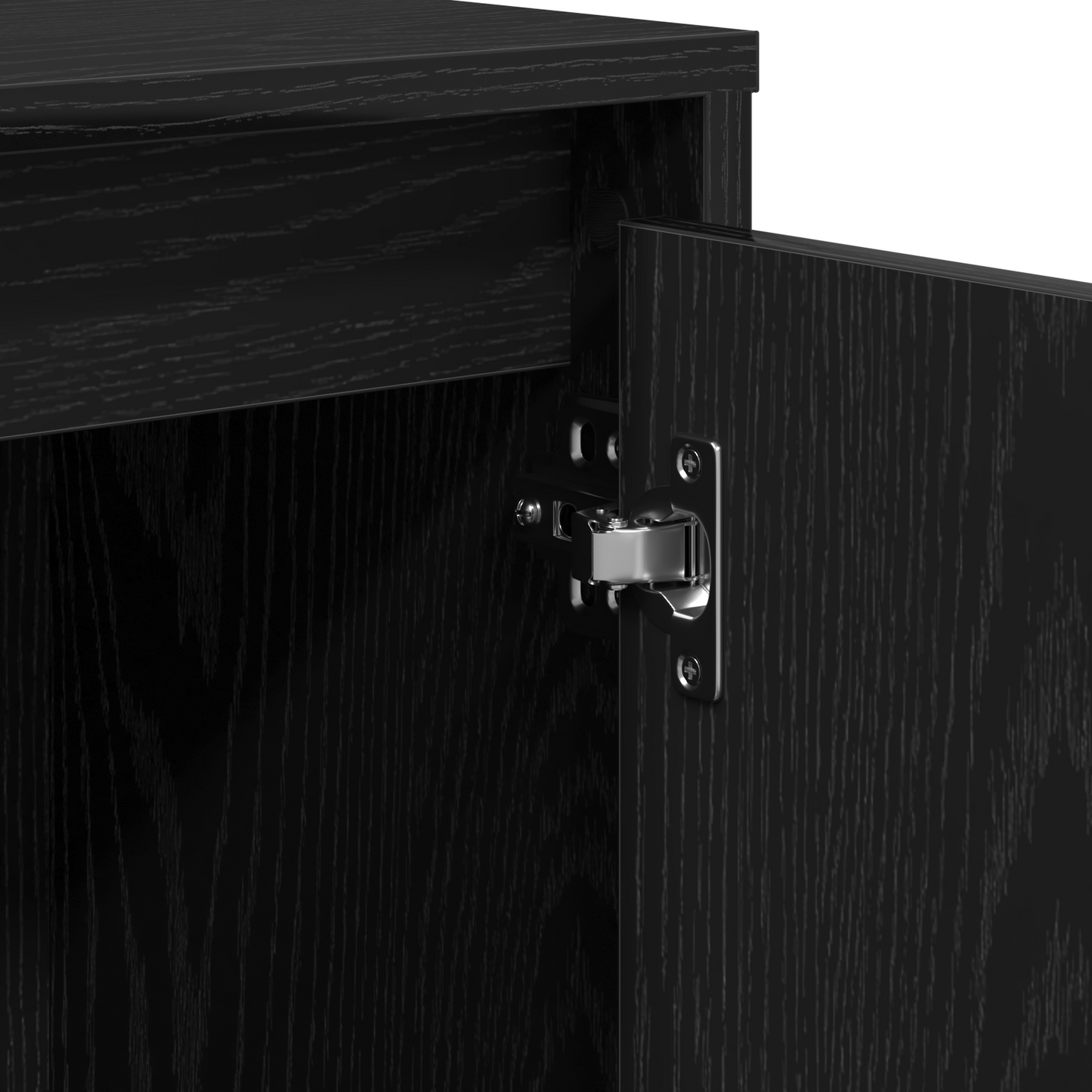 vidaXL Πλαϊνό γραφείο Μαύρο 102 x 29.5 x 75 εκ Επεξεργασμένο ξύλο
