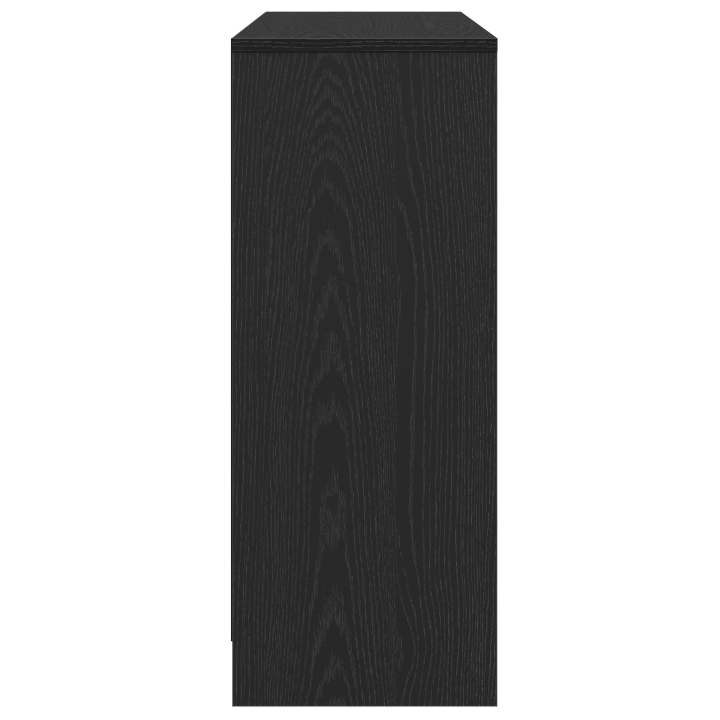 vidaXL Πλαϊνό γραφείο Μαύρο 102 x 29.5 x 75 εκ Επεξεργασμένο ξύλο
