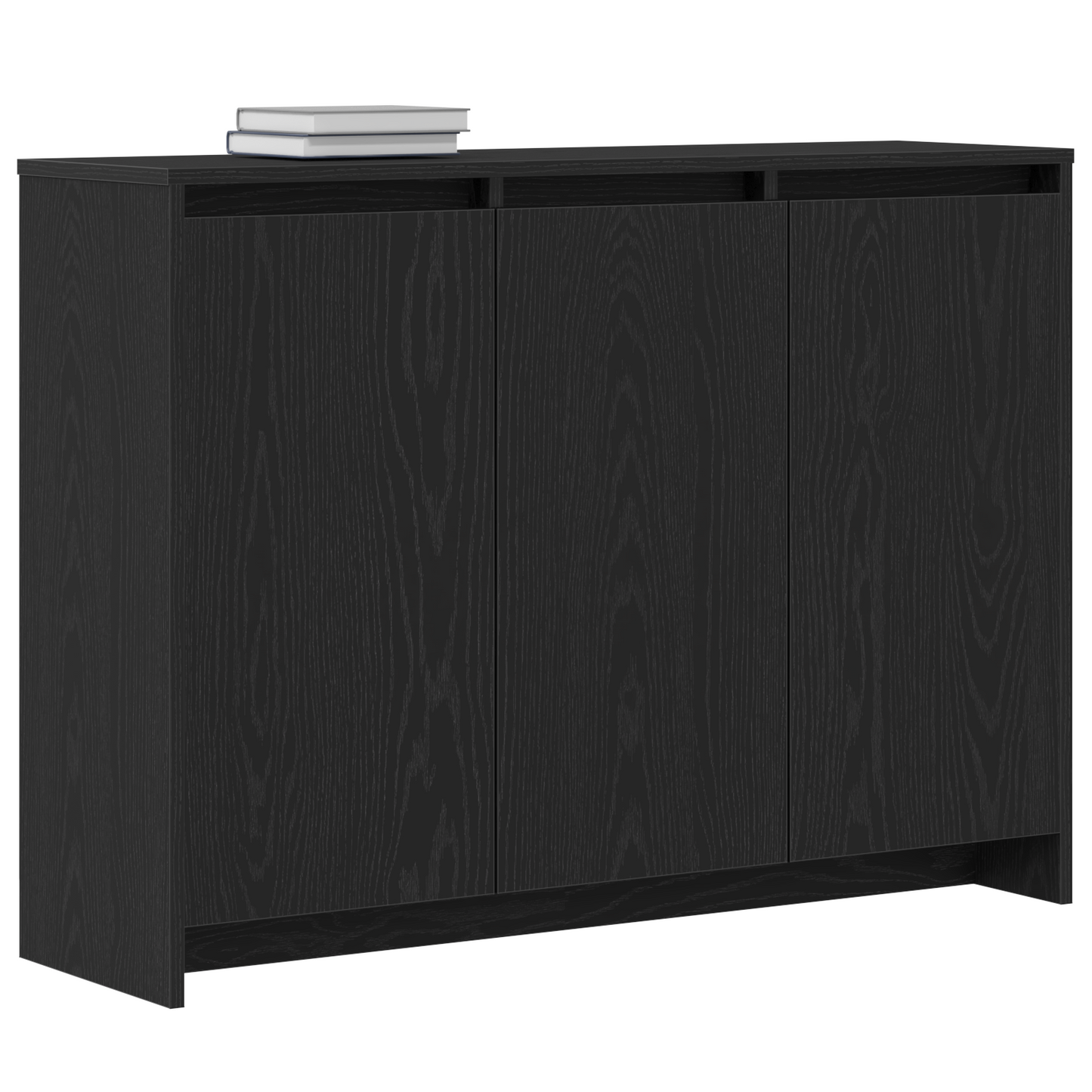vidaXL Πλαϊνό γραφείο Μαύρο 102 x 29.5 x 75 εκ Επεξεργασμένο ξύλο
