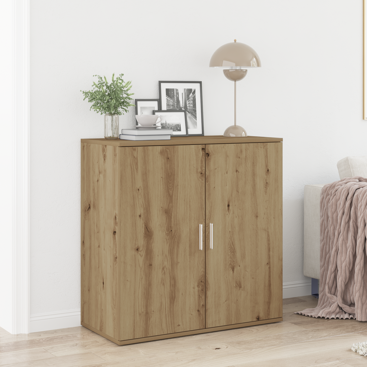 vidaXL Πλαϊνό γραφείο Artisan Oak 79 x 38 x 80 εκ. Επεξεργασμένο Ξύλο