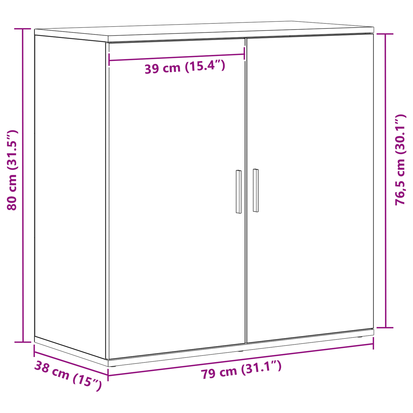 vidaXL Πλαϊνό γραφείο Artisan Oak 79 x 38 x 80 εκ. Επεξεργασμένο Ξύλο