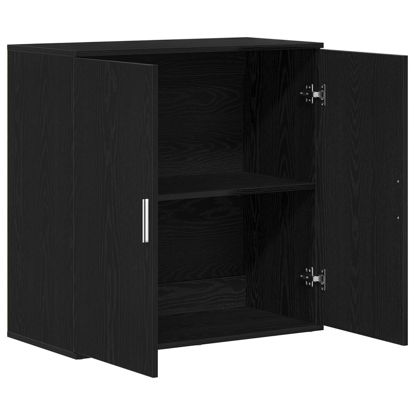 vidaXL Πλαϊνό γραφείο Μαύρη Οξυά 79 x 38 x 80 εκ. Επεξεργασμένο Ξύλο