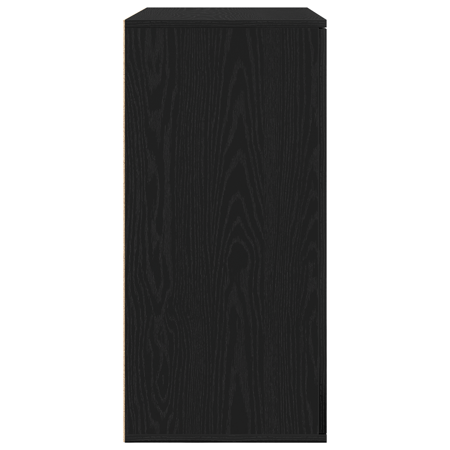 vidaXL Πλαϊνό γραφείο Μαύρη Οξυά 79 x 38 x 80 εκ. Επεξεργασμένο Ξύλο