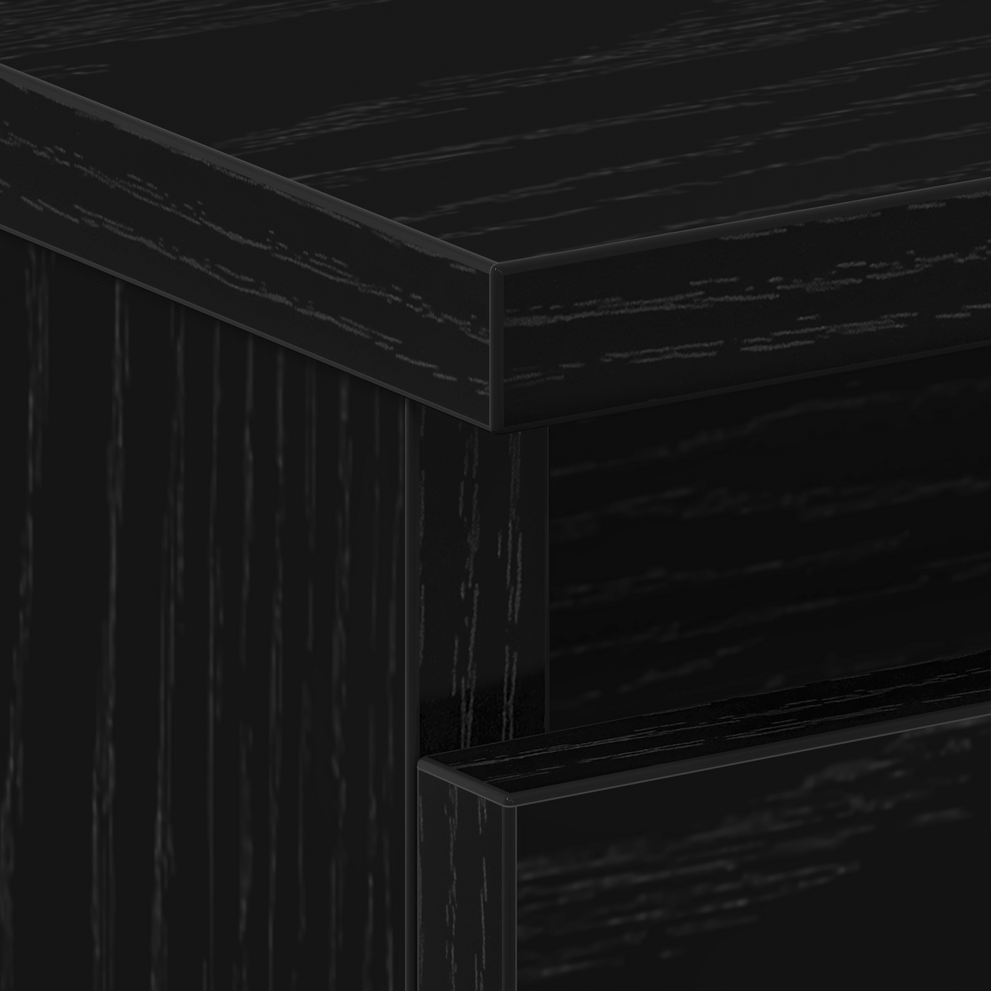 vidaXL Κομοδίνο 2 pcs Μαύρη δρυς 40 x 35 x 62.5 εκ. Επεξεργασμένο ξύλο