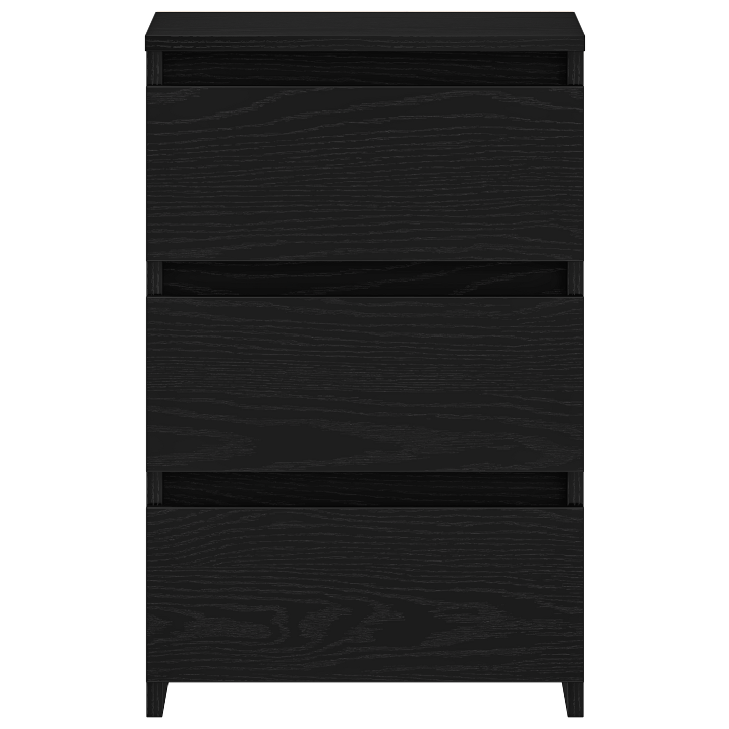 vidaXL Κομοδίνο 2 pcs Μαύρη δρυς 40 x 35 x 62.5 εκ. Επεξεργασμένο ξύλο