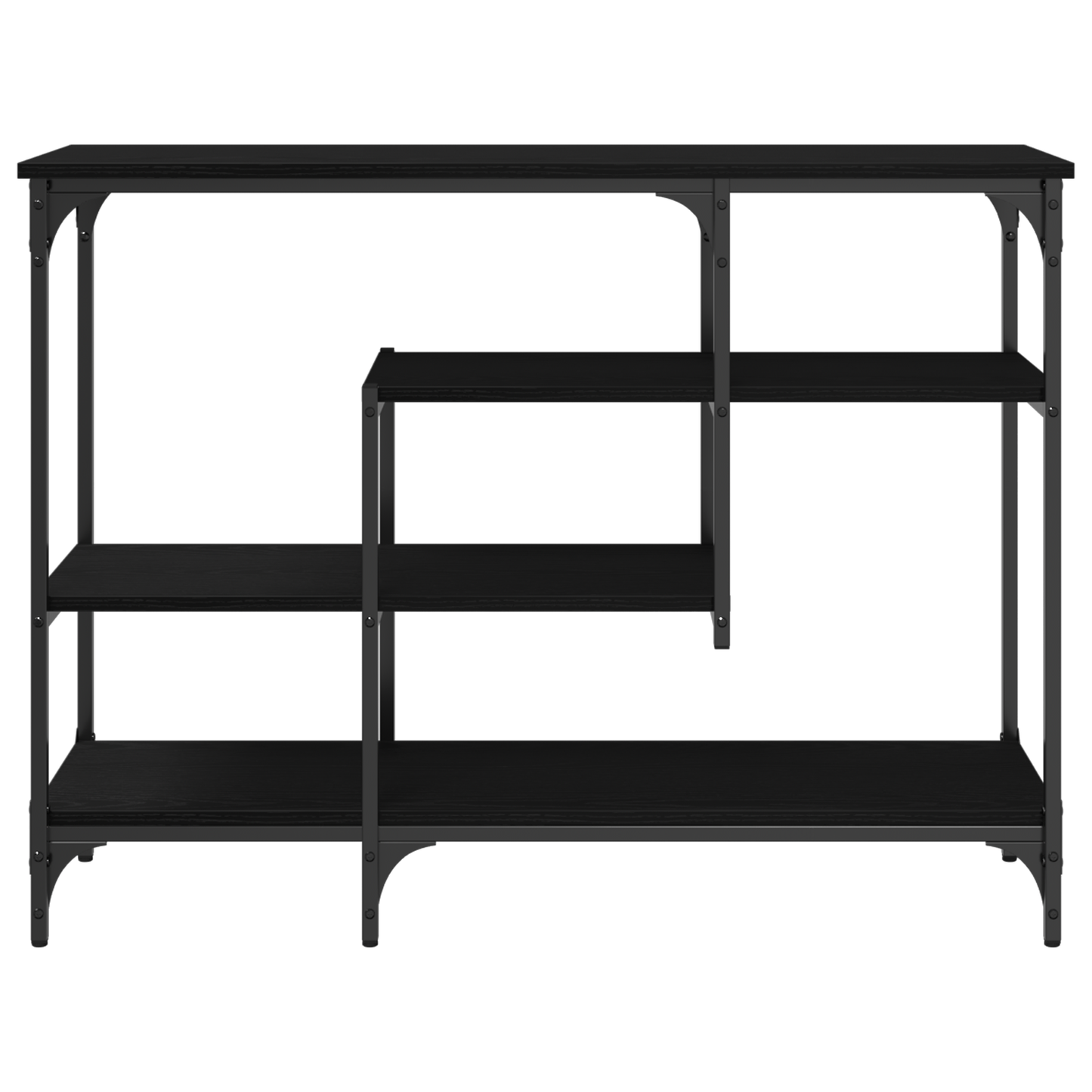 vidaXL Τραπέζι Κονσόλας Μαύρη δρυς 100 x 35 x 75 εκ.