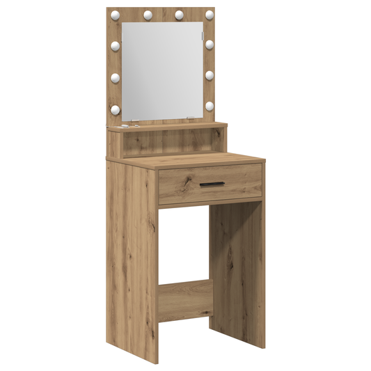 vidaXL Κομοδίνο artisan δρυς 50 x 41 x 135 εκ Επεξεργασμένο ξύλο