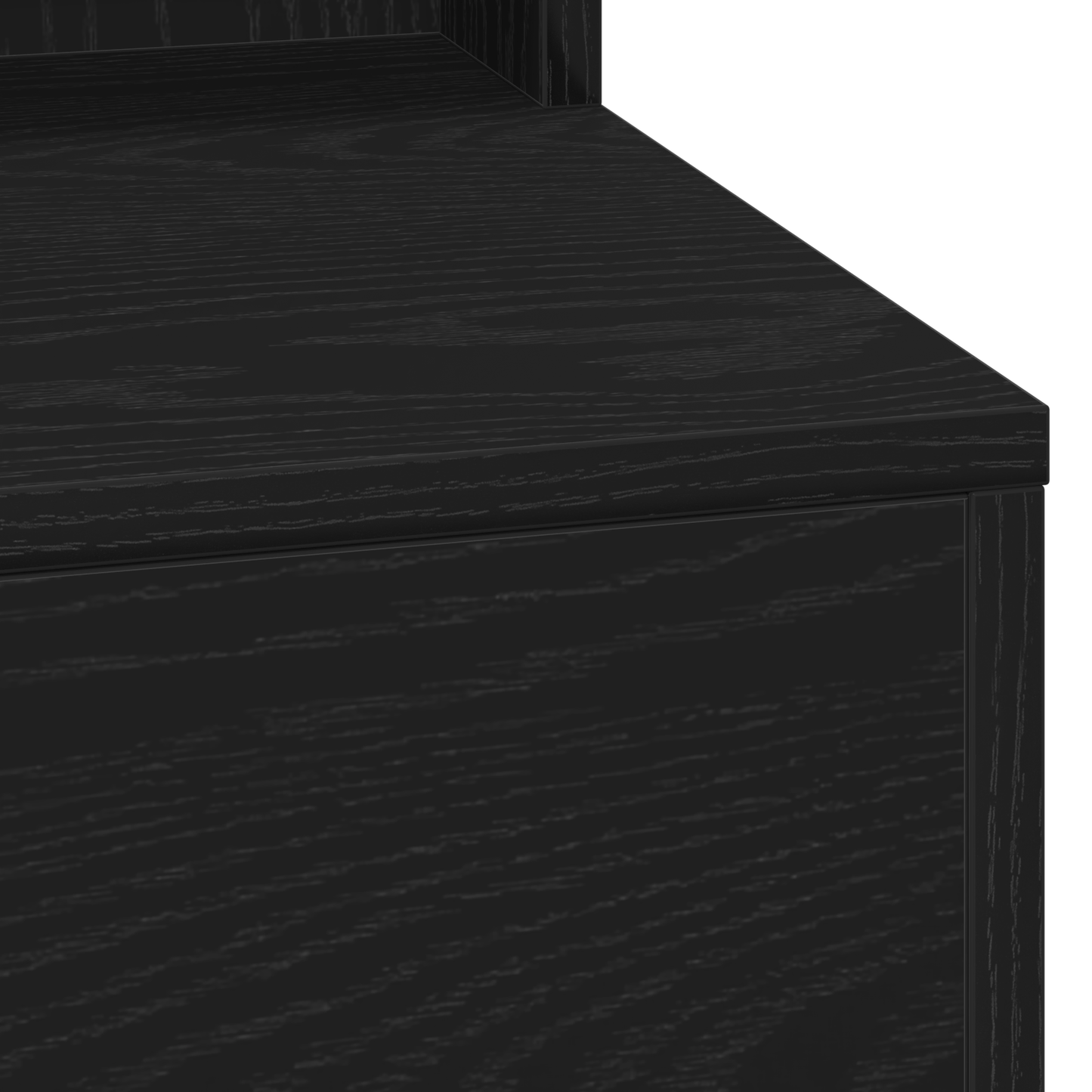 vidaXL Τραπέζι Μακιγιάζ με ράφι Μαύρη δρυς 100 x 41 x 135 εκ.