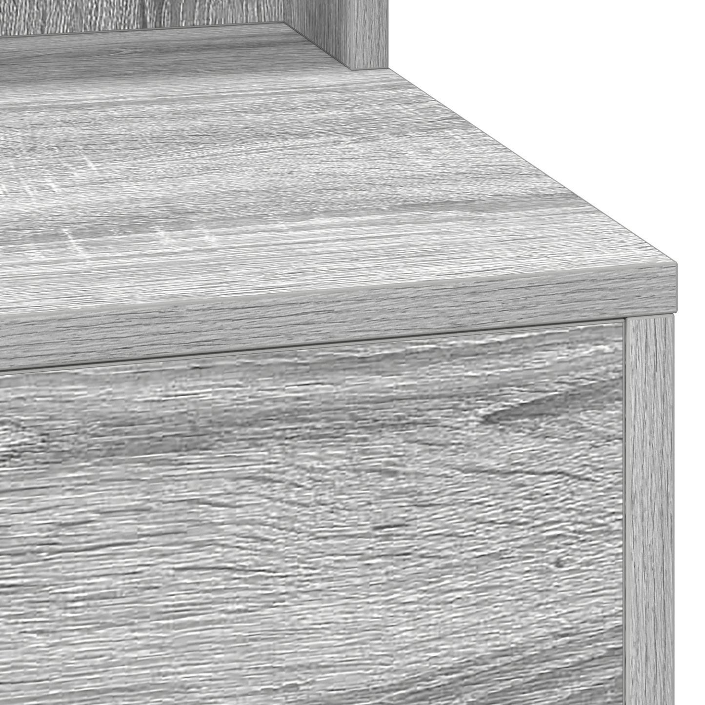 vidaXL Τραπέζι Μακιγιάζ με ράφι Γκρι sonoma 79 x 41 x 135 cm