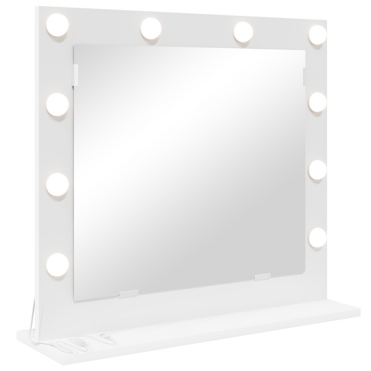 vidaXL Καθρέφτης Vanity με LED Φώτα Λευκό 60x55x18 εκ.