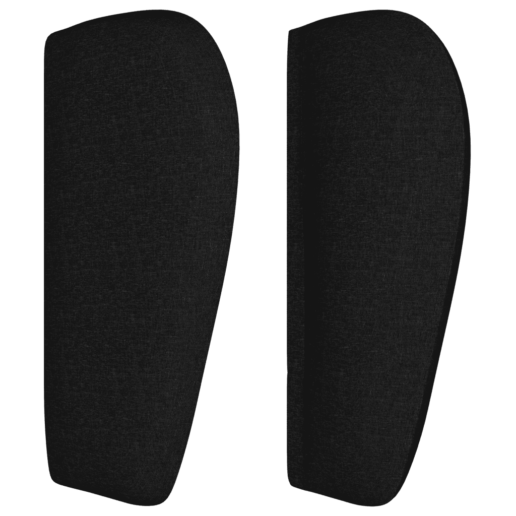 vidaXL Κρεβάτι Boxspring με Στρώμα Μαύρο 90x190 εκ.Υφασμάτινο