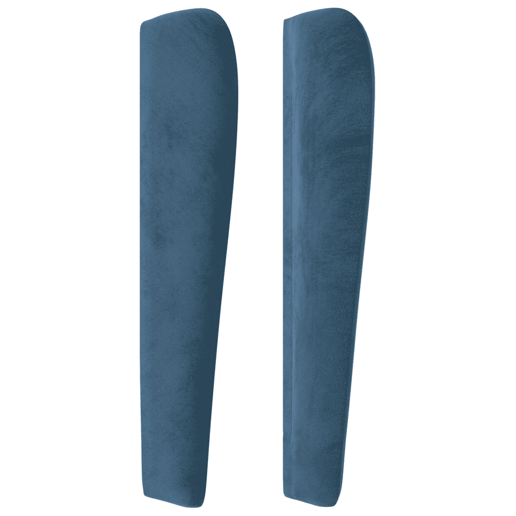 vidaXL Κρεβάτι Boxspring με Στρώμα Σκούρο Μπλε 180x200 εκ. Βελούδινο