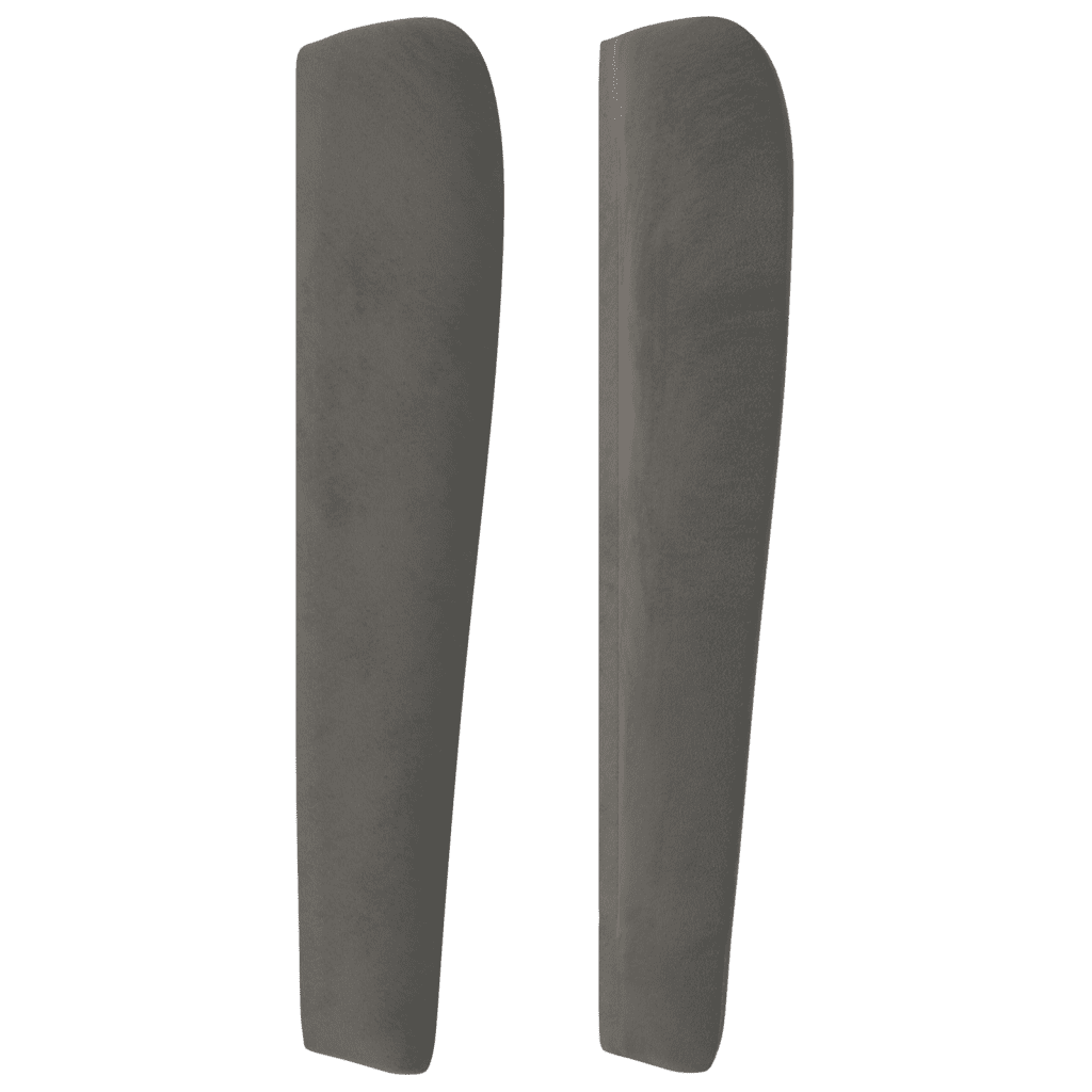 vidaXL Κρεβάτι Boxspring με Στρώμα Σκούρο Γκρι 80x200 εκ. Βελούδινο