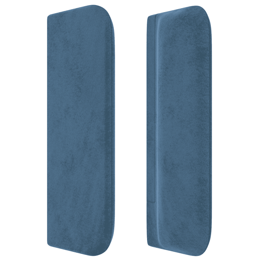 vidaXL Κρεβάτι Boxspring με Στρώμα Σκούρο Μπλε 80 x 200 εκ. Βελούδινο