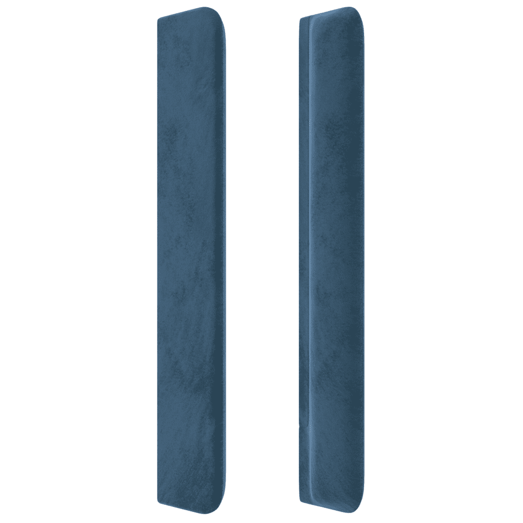 vidaXL Κρεβάτι Boxspring με Στρώμα Σκούρο Μπλε 180x200 εκ. Βελούδινο