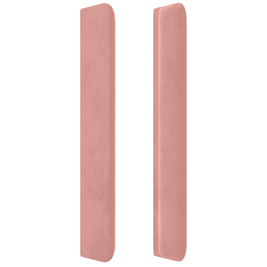 vidaXL Κρεβάτι Boxspring με Στρώμα Ροζ 160x200 εκ. Βελούδινο