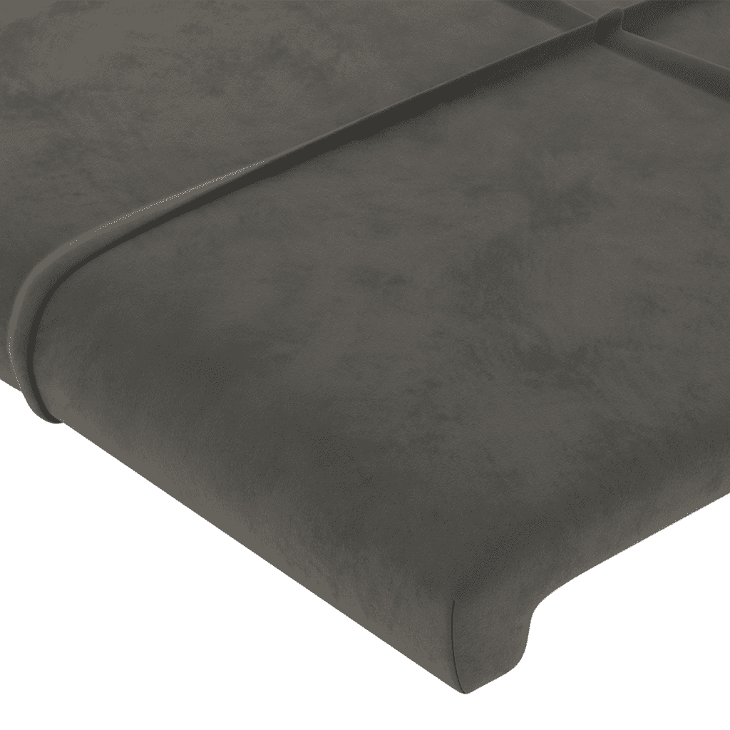 vidaXL Κρεβάτι Boxspring με Στρώμα Σκούρο Γκρι 80x200 εκ. Βελούδινο