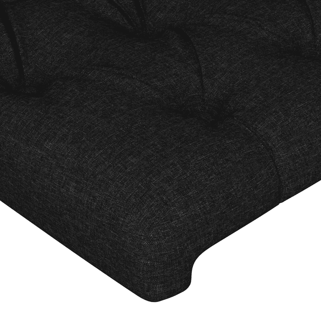 vidaXL Κρεβάτι Boxspring με Στρώμα Μαύρο 80 x 200 εκ. Υφασμάτινο