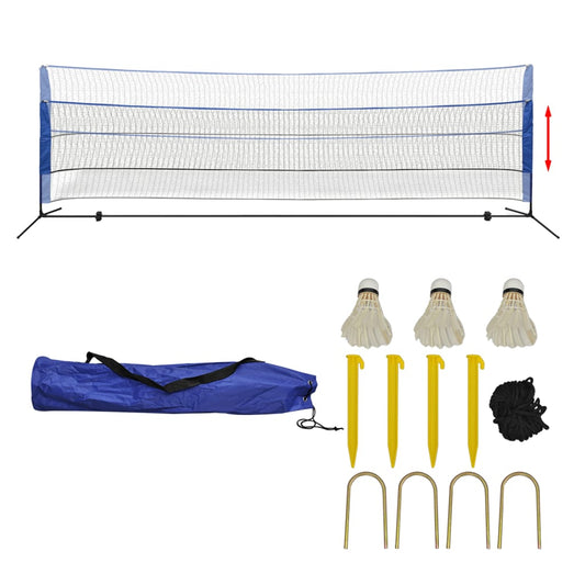 vidaXL Badminton Net Set 500 x 155 cm with Badminton Balls