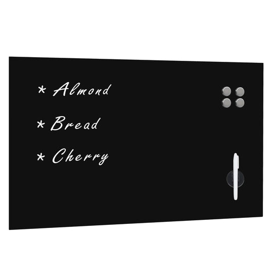 vidaXL Magnetic Wall-Mounted Blackboard 100 x 60 cm Glass