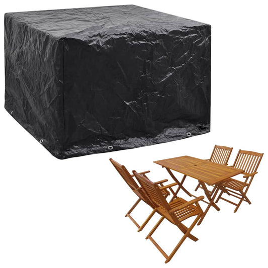 vidaXL Garden Furniture Cover with 8 Rings 122 x 112 x 98 cm.