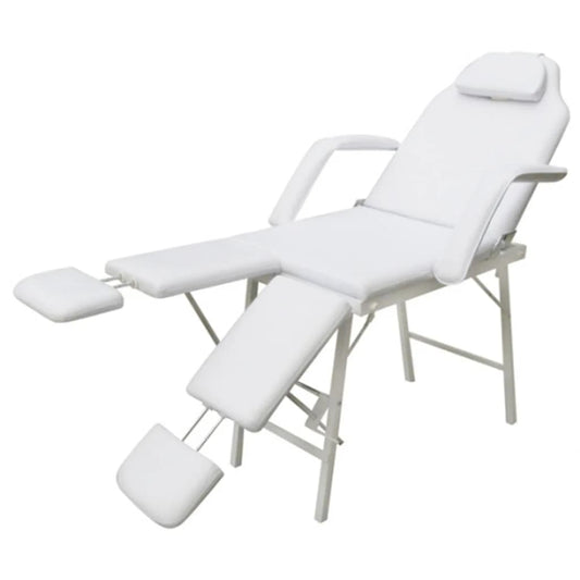 Therapy Chair Adjustable Back &amp; Double Footrest White