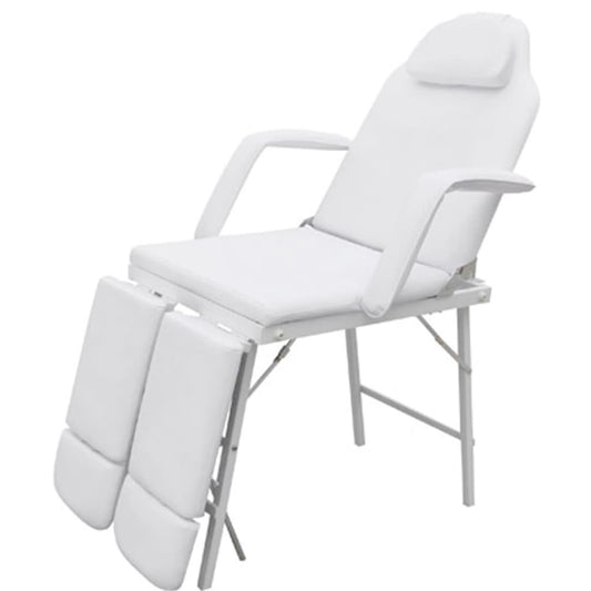 Therapy Chair Adjustable Back &amp; Double Footrest White