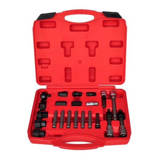 22-piece alternator pulley removal tool set