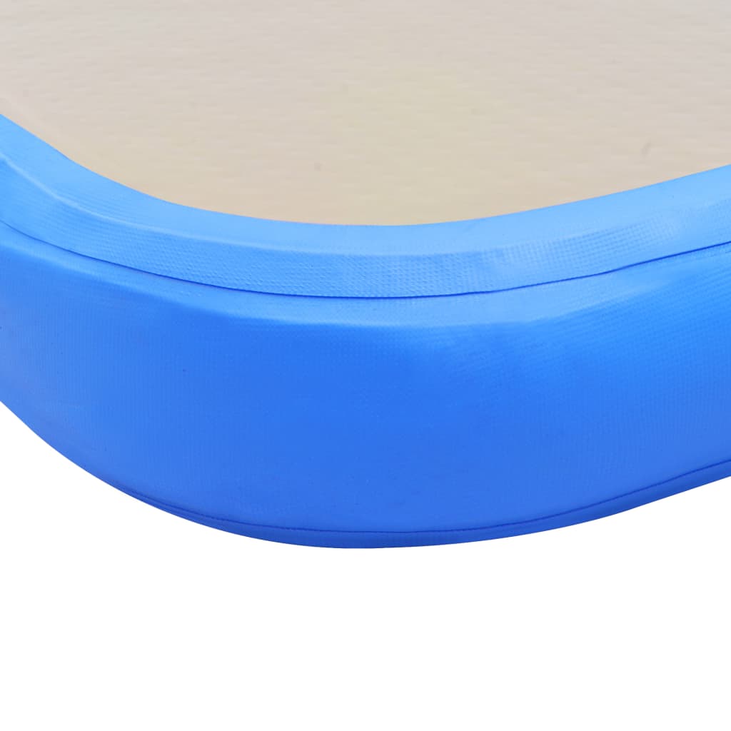 vidaXL Στρώμα Ενόργανης Φουσκωτό Μπλε 600 x 100 x 10 εκ. PVC με Τρόμπα
