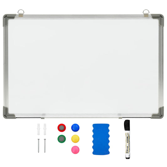 vidaXL Dry Erase Magnetic Whiteboard 60x40 cm Steel