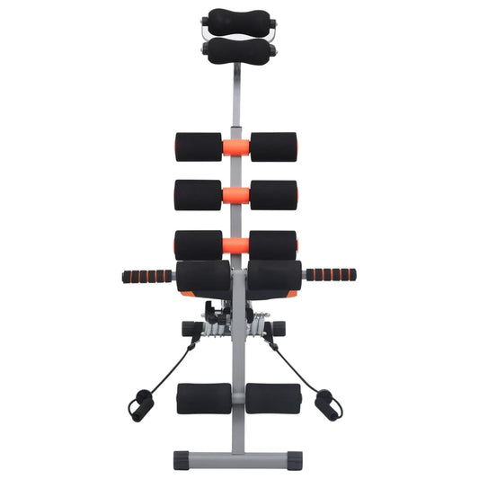 vidaXL Abdominal Exercise Bench with Elastic Straps