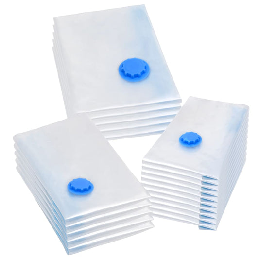 vidaXL Vacuum Clothes Storage Bags 20 Pieces in 3 Sizes