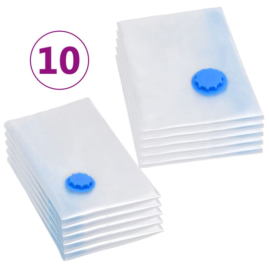 vidaXL Vacuum Clothes Storage Bags 10 Pieces in 2 Sizes