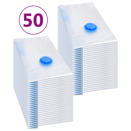 vidaXL Vacuum Clothes Storage Bags 50 Pieces 60 x 40 cm.