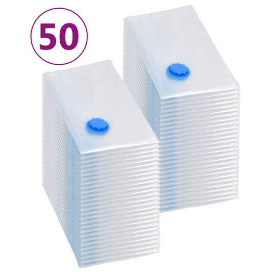 vidaXL Vacuum Clothes Storage Bags 50 Pieces 80 x 60 cm.
