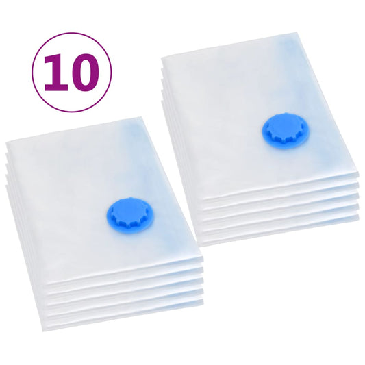 vidaXL Vacuum Clothes Storage Bags 10 Pieces 120 x 70 cm.