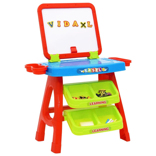vidaXL Children's Easel and Learning Desk 3-in-1 Play Set
