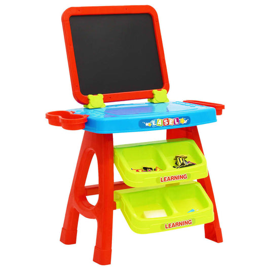 vidaXL Children's Easel and Learning Desk 3-in-1 Play Set