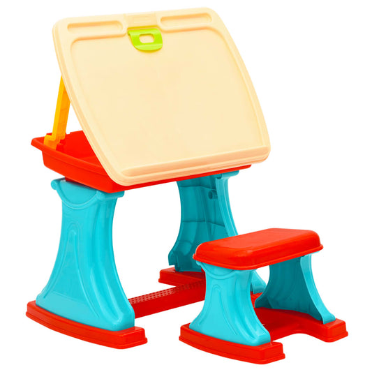 vidaXL Children's Desk &amp; Easel Adjustable
