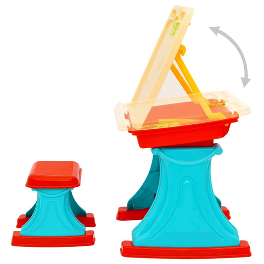 vidaXL Children's Desk &amp; Easel Adjustable