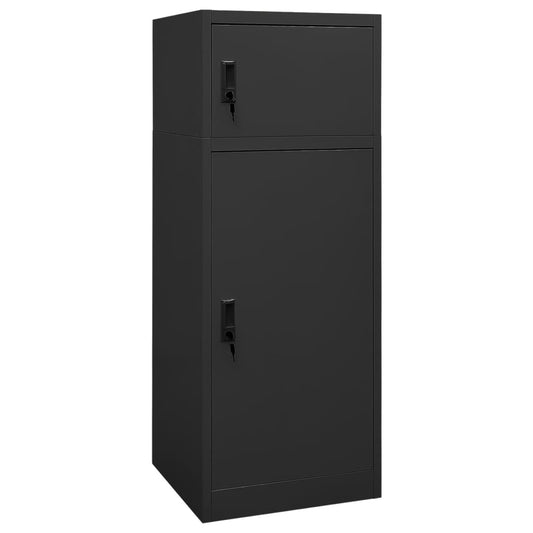 vidaXL Saddle Cabinet Anthracite 53 x 53 x 140 cm Steel