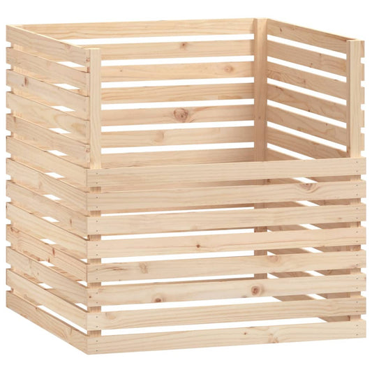 vidaXL Compost Bin 100x100x102 cm Solid Pine Wood